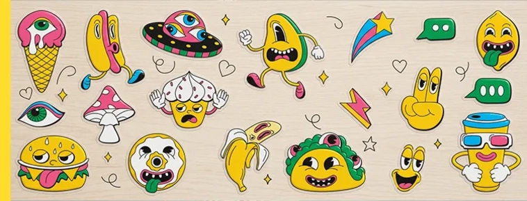 Stickere DTF UV